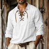 Men's Plus Size Lapels Lace Shirt