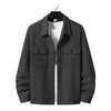 Men's Casual Jacquard Plaid Baggy Coat Shirt