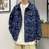 Men Black Jacquard Plaid Denim Jacket