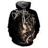 men's hooded 3D digital printing sweater, men's 3D digital printing hooded sweater pullover