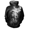 men's hooded 3D digital printing sweater, men's 3D digital printing hooded sweater pullover