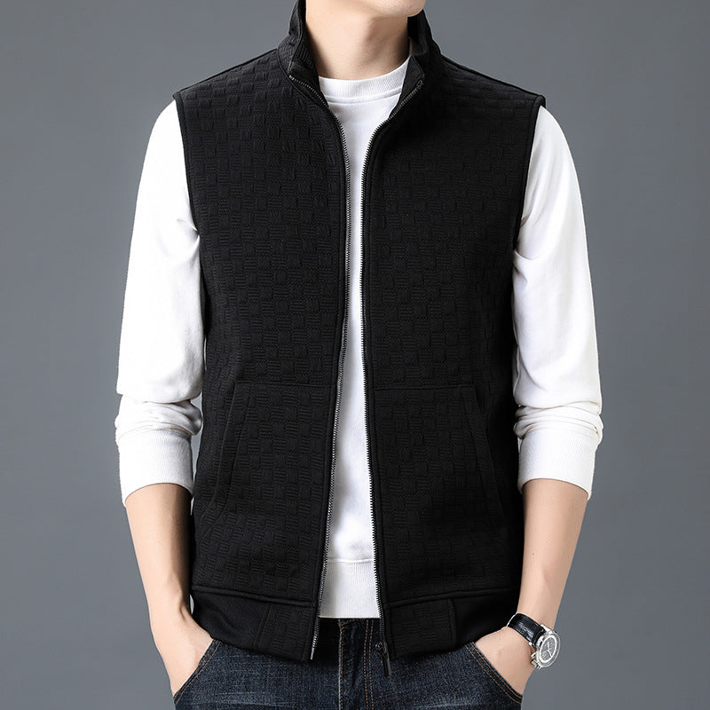 casual sleeveless top waistcoat bottoming vest, men's casual sleeveless top vest for layering